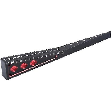 Règle métallique 2 en 1 pour mesurer la hauteur et l'affaissement des véhicules, compatible avec 110 camping-cars et voitures de drift télécommandés, noire et rouge FDQ (1/5)