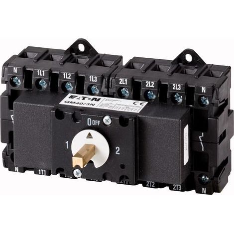 Sélecteur 2x4p 40A Inter-sectionneur001319970 EATON QM40/3N