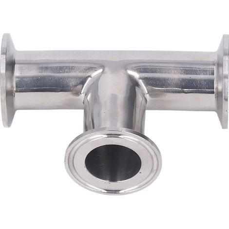 Raccord en Té Inox 304, Raccord Rapide pour Tube 38 mm, Connecteur 3 Voies pour Canalisation (1/5)