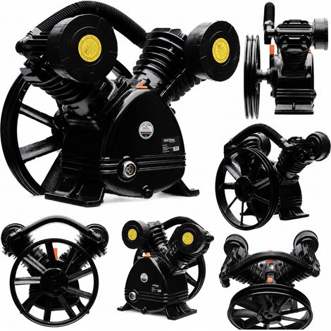 Compresseur d'air 4 kW 2-Étape – Débit 600 L/min – Pression 8 bar – Cylindres en fonte pour haute performance (1/5)