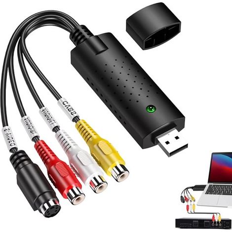 Convertitore da VHS a digitale,scheda di acquisizione video USB 2.0 (1/5)