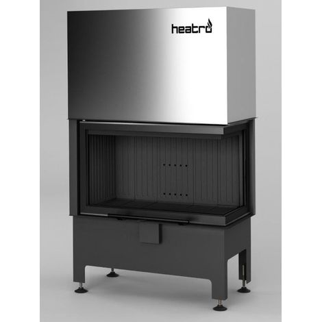 Estufa de leña de esquina Heatro 69L/PH negro- 85cm - Ángulo: Derecho
