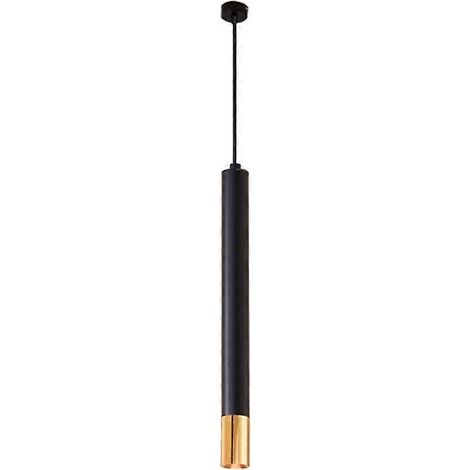 Applique murale LED 3W, lustre tubulaire long, suspension à une tête, en aluminium noir, 4x30cm/4x50cm (1/5)
