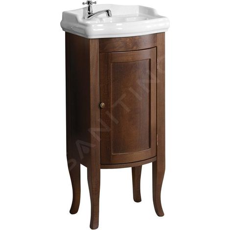 Sapho Retro - Meuble-vasque, 37x85x29 cm, hêtre 1640 (1/5)