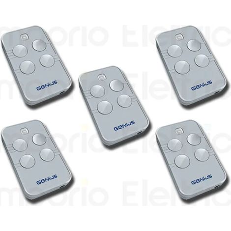 genius 5 télécommandes à 4 canaux 868mhz jlc kilo tx4 787035 5 (ex 6100333) (1/2)