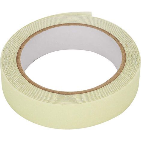 Rotolo di nastro fluorescente di emergenza, 3 metri, nastro decorativo antiscivolo in PVC per la sicurezza (2,5 cm 3 Mt). (1/5)
