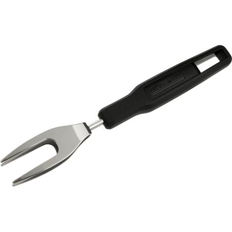 Fackelmann Mangogabel 21 cm, hochwertiger Küchenhelfer mit Funktionsteil aus Federstahl, kinderleichtes aufspießen und festhalten der Mango, sauberes Arbeiten garantiert (Farbe: Schwarz/Silber)"-"4203 (1/5)