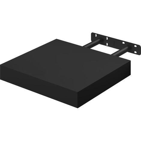 WOLTU 1x Mensola da Muro Scaffale Sospeso a Parete Piccola 25x22.9x3.8cm Nero (1/5)