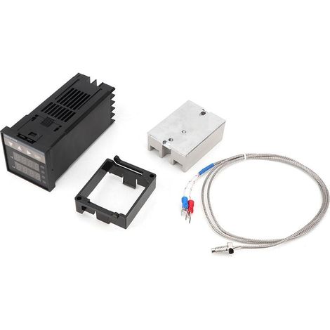 Controller of temperature PID REX-C100,relay static 40 HAS,thermocouple K GD (1/5)