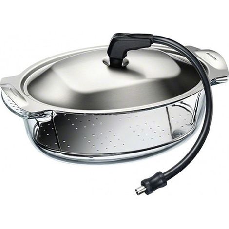 Electrolux S.STEAMKIT pièce et accessoire de four Noir, Acier inoxydable, Transparent Verre, Acier inoxydable Kit de cuisson vapeur (1/5)