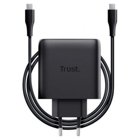 Cargador de Pared GaN Trust Maxo 65W/ 1xUSB Tipo-C/ Incluye Cable USB Tipo-C/ 65W