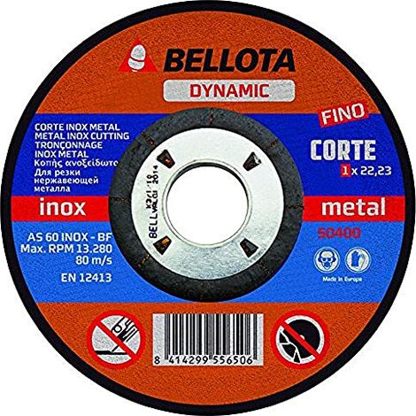 (25 u.) DISCO C METAL/INOX EJE FINO