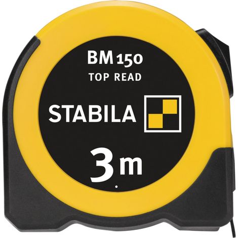 Stabila BM150 Top Read Pocket Tape Measure 3m Metric