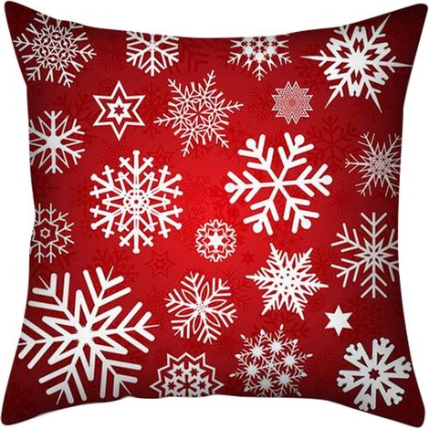 Housse De Coussin - Polyester Pailleté - Pour Décoration De Noël - 45 x 45 cm - 1 Pièce (1/2)