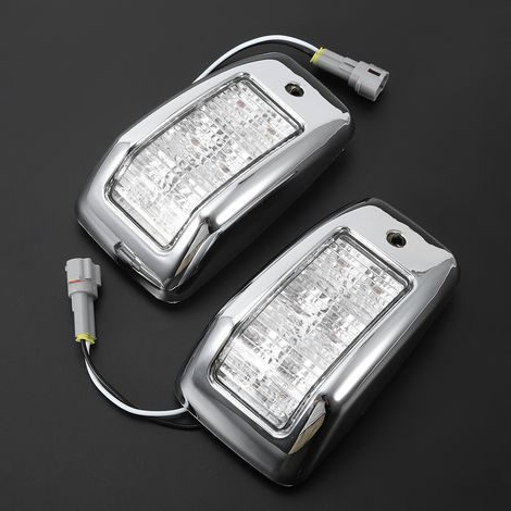 2 feux de gabarit de toit électroplaqués à 6 LED pour remorque de camion HL-M-001 (1/5)