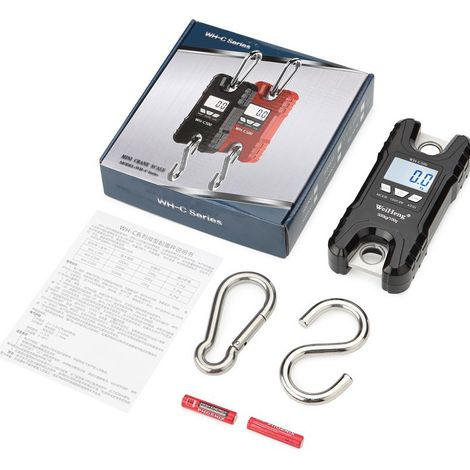 Balance Électronique pour Grue 500 kg Balance Suspendue à Crochet Portable, Écran Numérique LCD, Haute Précision pour Levage, Entrepôt et Usage Industriel (1/3)