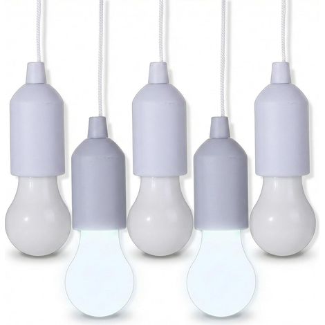 5 Luci notturne a batteria da appendere - Bianche (1/5)