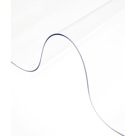 VEVOR Nappe PVC Rectangulaire Transparente 1,5 mm Nappe de Protection Impermeable Epaisse pour Table de Cuisine, Table a Mange, Table en Bois, Bureau, Table Basse Couleur Cristal Clair 213x107 cm