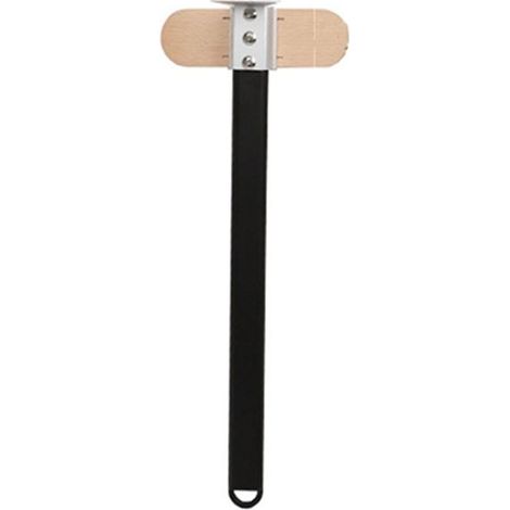 Professionelle Pizzaofen-Kupferbürste, Schaber, Haushaltsgrill-Reinigungsbürste aus Messing mit Aluminiumgriff, 15,7 Zoll (1/4)