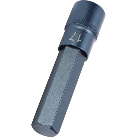 Embout de clé à douille hexagonal, acier allié S2, outil de clé rapide pneumatique/électrique, visserie en acier inoxydable H17 (1/5)