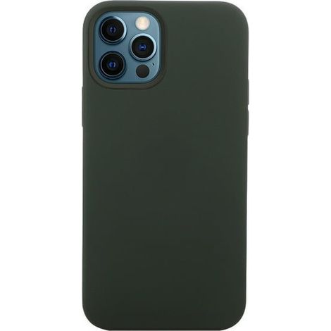 Coque iPhone 12 et iPhone 12 Pro 6,1 pouces, étui en silicone souple, protection antichoc, compatible avec les deux modèles, finition mate, noir, pack de 1 (1/5)