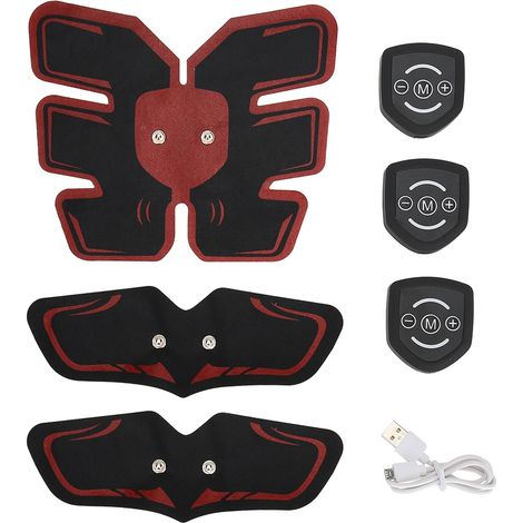Stimulateur Musculaire Abdominal Portable EMS - Appareil d'Entraînement et Massage Fitness (1/5)