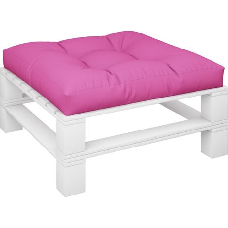 Coussin de palette Coussin Déco confort Rose 80x80x12 cm tissu 90097 (1/5)