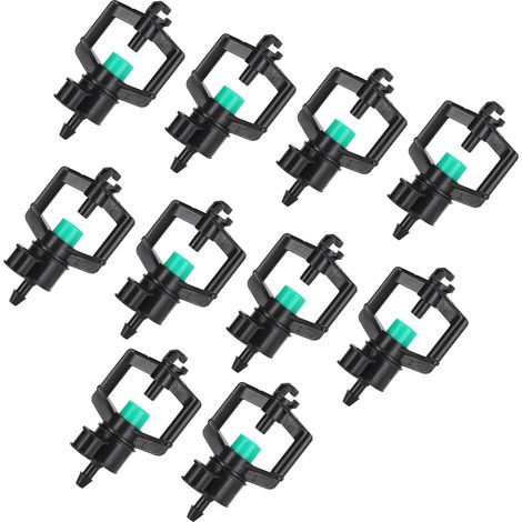 10 pièces Goutteurs d'Arrosage 4mm en Plastique Stable avec Accessoires pour Jardin et Agriculture
