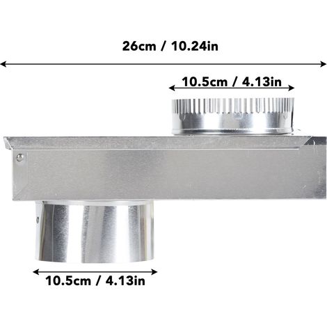 Ortviai Kit d’évacuation sèche-linge en alliage d’aluminium – conduit télescopique universel lisse et résistant (1/4)