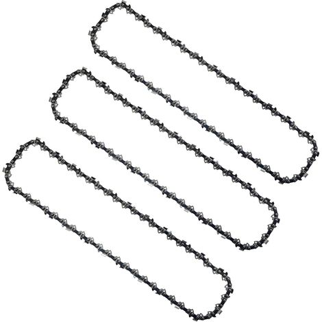 Confezione da 3 catene per potatore a palo da 10" (25 cm), 40 maglie di trasmissione, basso rimbalzo, compatibili con Black & Decker, Ryobi e altri