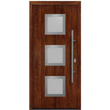 Hörmann Ecostar Haustür "ISOPRO IP 810S", dark oak, 110 x 210 cm (B x H), DIN Rechts