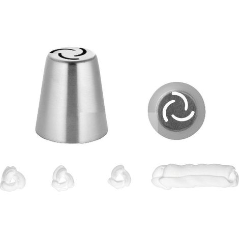 Bocchetta russa rose aperte acciaio inossidabile 24 mm