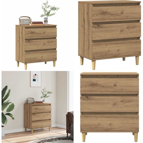 vidaXL Sideboard Artisan-Eiche 60x35x70 cm Holzwerkstoff (1/5)