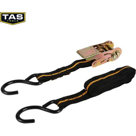 TAS Ratschen Spanngurt Set Haken 2-teilig Befestiegungsriemen Zurr Klemmschloss (1/3)