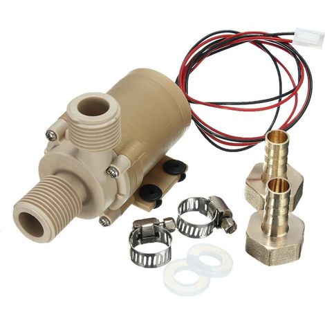 Pompe à Eau Chaude Submersible Solaire 12V Circulation 212 ° F Moteur Brushless Haute Pression (1/5)