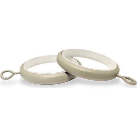 1OPZ ANELLI PER TENDA IN PLASTICA D.28MMCOL.TORTORA (1/2)