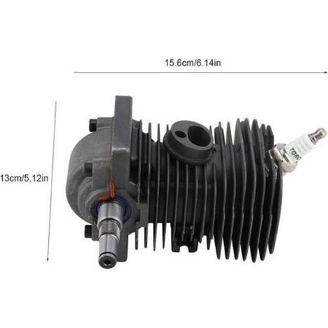 Moteur 38 mm cylindre, piston Ms170 Ms180 ensemble piston et cylindre piston vilebrequin pour tronçonneuse Ms170 Ms180 018