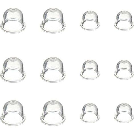 12 Pièces Carburateur Amorce Pompe Ampoule 19 mm et 22 mm Poire Pompe Amorcage Accessoires de Carburateur pour Debroussailleuse Tronçonneuse Souffleur Tondeuse - (1/4)