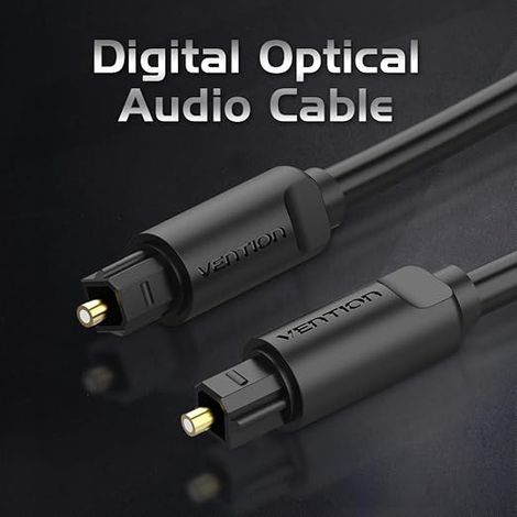 VENTION Optical Audio Cable, 2 m Toslink Optical Cable Optical Audio Cable for Home Cinema, TV, Soundbar, PS4, Xbox, Bose, Sony (1/4)