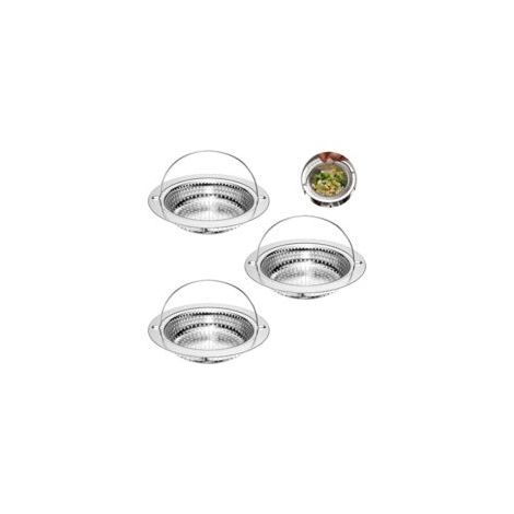 3-teiliges Spülbecken-Set mit Stöpsel, Duschhaarfilter, Spülbeckensieb, Edelstahl-Spülbeckensieb, Badezimmer-Spülbeckensieb, Abflussfilter, Küchen-/Badezimmer-Spülbeckensieb – Crezuo