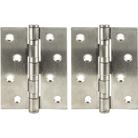 MASTERPROOF Edelstahl-Scharniere, rostfrei, 100x75 mm, 2 Stück (1/3)