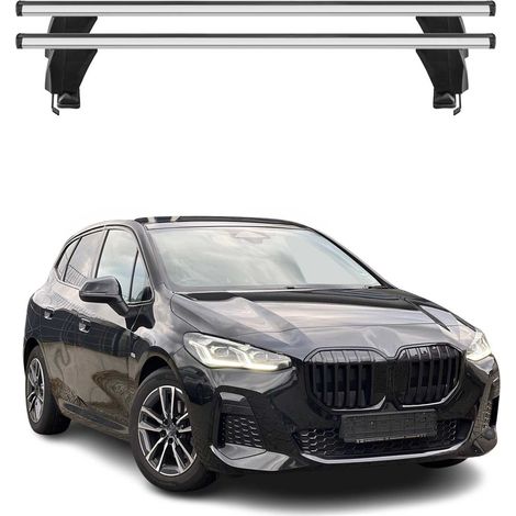 OMAC Dachträger Querträger Alu für BMW 2er Active Tourer U06 2021-2026 – Abschließbar – T-Nut – City-Crash-getestet – Max. 50 kg Silber (1/5)