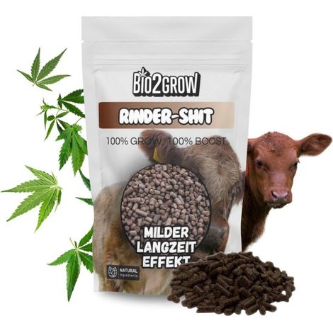 Bio2Grow Rinder Pellets 1 Kg – Organischer Langzeitdünger aus Rinderdung