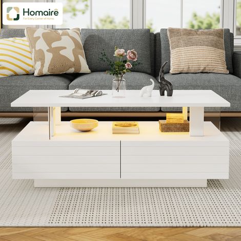 Modulares Sofa aus Stoff in Weiß 100 x 50 x 42 cm HOMAIRE (1/5)
