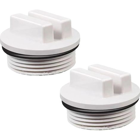Winter cap for solid pool nozzle, with O-ring, 1.5 inch external thread, winter plug for inlet nozzles or skimmer (1/3)