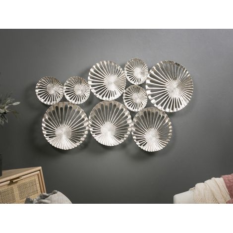 Panneau en aluminium rond 109 x 64 cm. 109 x 5 x 62 cm. (1/2)