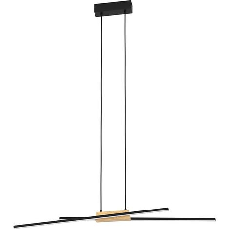 Lampada sospesa Panagria Plastica LED bianco 2x13W 3000K L: 93,5 cm B: 7,5 cm H: 110 cm Dimmabile (1/5)