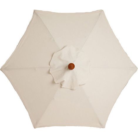 Replacement Cover for 6-Position Parasol - 3m - Waterproof - UV Protection - Off-White (1/5)