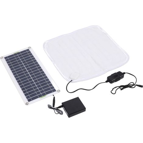 Panneau solaire nomade 50W avec plaid chauffant 20W 12V et coffret batterie, recharge rapide pour extérieur camping randonnée (1/5)