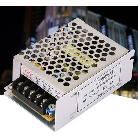 5A 12V AC/DC-Spannungswandler Universelles geregeltes Schaltnetzteil für LEDs (1/5)